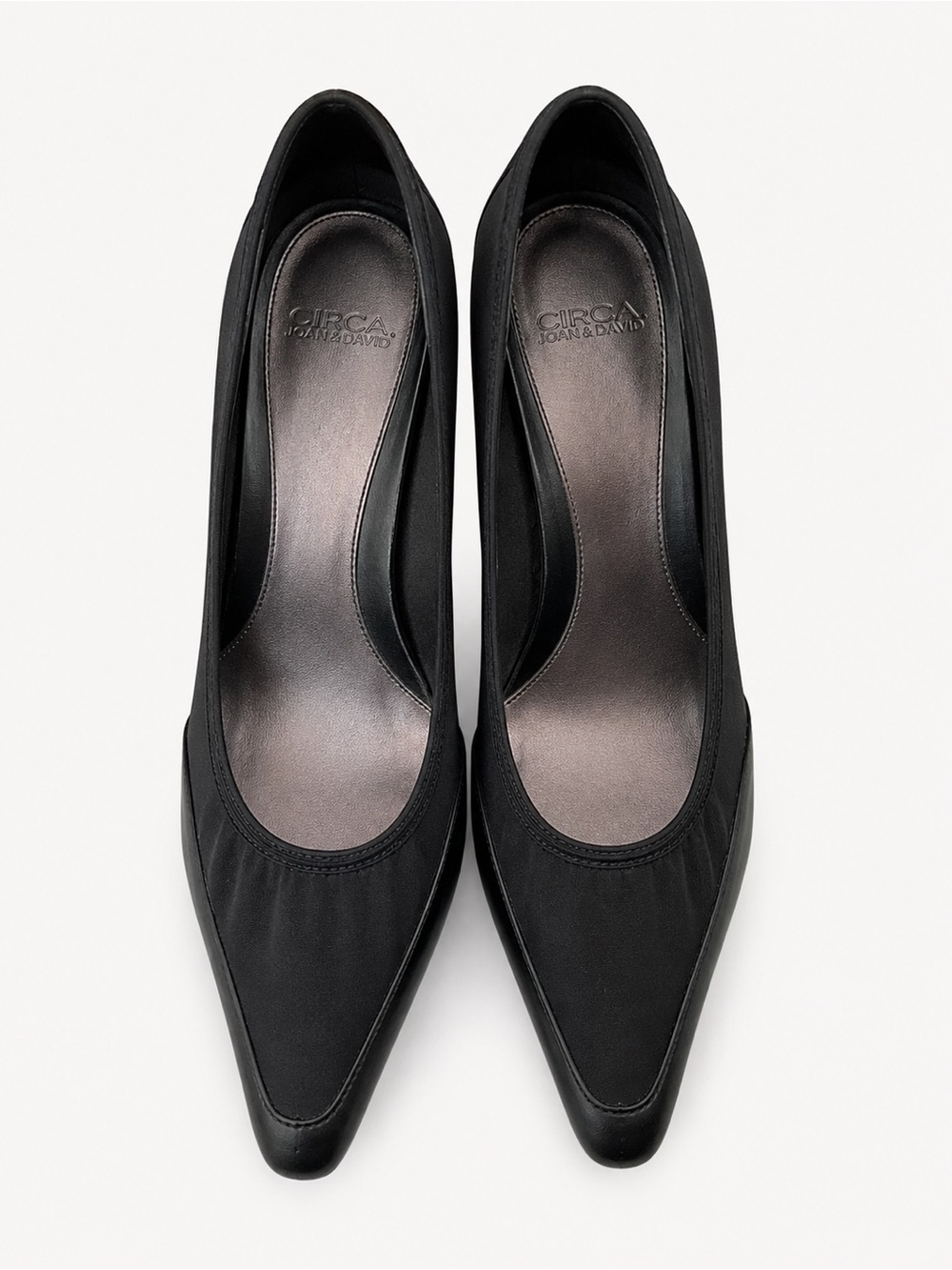 Circa Joan & David Black Pointed Toe Career Pumps Heels Size 6.5M